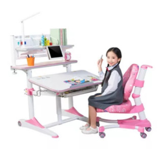 心家宜 M105R_M200R+606 儿童气压辅助升降学习桌椅套装