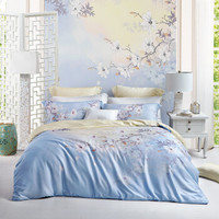 乐蜗家纺LOVO HOME 罗莱生活 天丝印花床品四套件