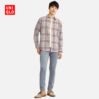 UNIQLO 优衣库  411914 男士法兰绒格子衬衫