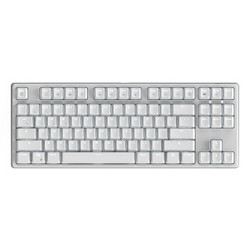 RK(ROYAL KLUDGE)987机械键盘有线/无线蓝牙键盘游戏键盘87键PBT键帽双模多设备连接白光白色樱桃黑轴自营