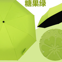 Cmon 遇水开花黑胶晴雨伞