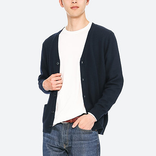 UNIQLO 优衣库 409177 男士针织衫 (橙色、160/76A(XS))