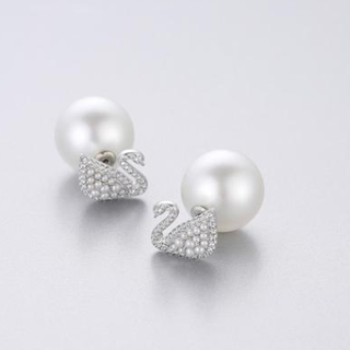 SWAROVSKI 施华洛世奇 5416591 天鹅珍珠耳钉