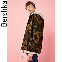 Bershka 巴适卡 亚洲限定 01499111704 男士连帽教练夹克