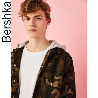 Bershka 巴适卡 亚洲限定 01499111704 男士连帽教练夹克