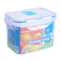 龙士达（LONGSTAR） 微波炉饭盒保鲜盒 1000ml透明塑料密封罐收纳盒LK-2015 *16件