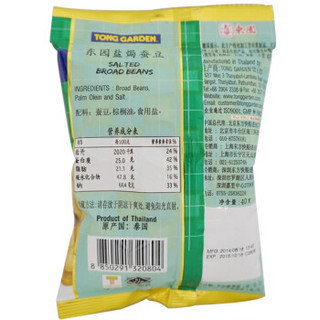 TONG GARDEN 东园 蚕豆 盐焗味 40g