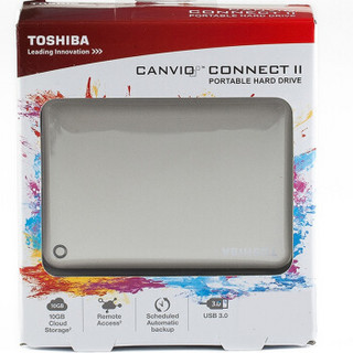  TOSHIBA 东芝 V8 CANVIO高端系列 2.5英寸 移动硬盘 2TB 尊贵金