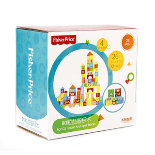 Fisher-Price 费雪 FP6002 数字字母积木 80粒