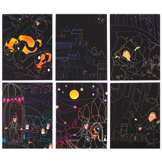 Joan Miro 美乐 梦幻主题系列 JM03072 刮刮画 阿里巴巴