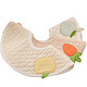 威尔贝鲁(WELLBER)婴儿围嘴宝宝口水巾可旋转新生儿童防水围兜空气棉四季3条装胡萝卜款0-36M *3件