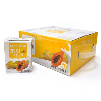  Fengxing milk 风行牛奶 木瓜牛奶饮品 200ml*12盒