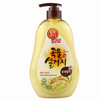 爱敬韩国进口（米糠天然谷物精华）果蔬餐具洗洁精750ml *3件