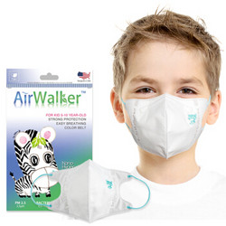 鲜行者 Airwalker 美国进口滤材儿童防护口罩（倍护型） 防PM2.5防雾霾 6只装