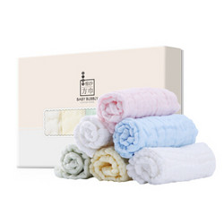 子初 婴儿纯棉水洗纱布方巾 6条装 30*30cm *3件