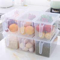 QW 青苇 塑料保鲜盒  带把手 30*15*16cm*6个