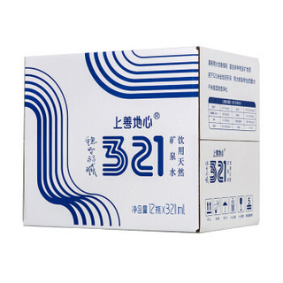  上善地心321 天然矿泉水 321ml*12瓶