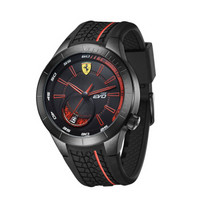 Ferrari 法拉利 0830339 男士石英腕表 46mm 黑色 黑色 树脂