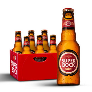  SUPER BOCK 超级波克 黄啤酒 200ml*6瓶 迷你小瓶