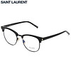 圣罗兰Saint Laurent eyewear男款光学镜架 板材嵌金属半框近视眼镜 SL 104-005 黑板材+黑色金属镜框 52mm