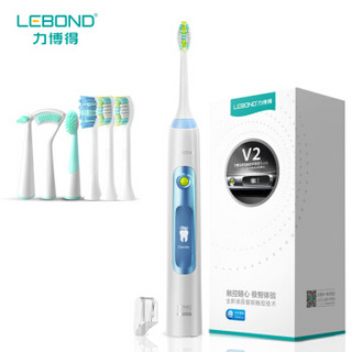 LEBOND 力博得  V2 成人声波电动牙刷（灵动蓝） 充电式亮白型 液晶触控