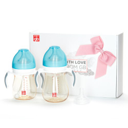 goodbaby 好孩子 小饿魔系列 PPSU奶瓶 240ml+300ml 蓝色 *2件