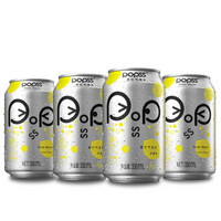 帕泊斯（POPSS）柠檬味 苏打水 气泡水 罐装 饮料330ML*4罐 连包 *13件