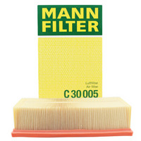 曼牌滤清器 曼牌（MANNFILTER）空气滤清器空气滤芯C30005M途观L迈腾高尔夫7凌渡途安L途观L速派