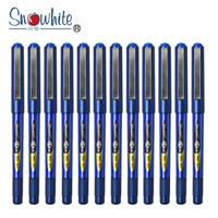 Snowhite 白雪文具 PVR-155 直液式走珠笔 (蓝色、12支装、子弹头)