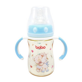 bobo 乐儿宝 婴儿PPSU宽口径奶瓶 (160ml、蓝色)