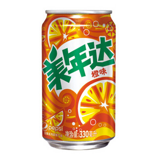 PEPSI 百事 百事可乐 330ml*6罐+美年达橙 330ml*3罐+七喜 330ml*3罐