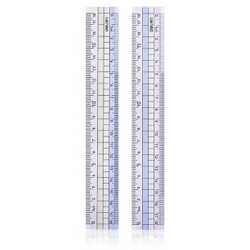 deli 得力 71980 学生塑料直尺 18cm *5件