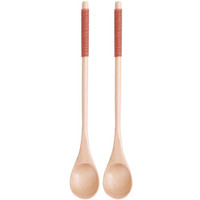 JIACHI 佳驰 JC-TS892 榉木绑绳咖啡搅拌勺 2支装