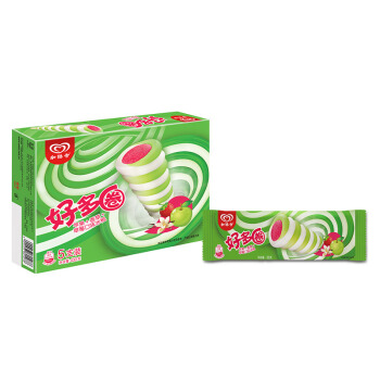 和路雪好多圈苹果香草草莓口味冰棍组合装86g5支7件