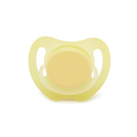 pigeon 贝亲 N952 纯色透明安抚奶嘴 ( S号、0-3个月、奶油黄)