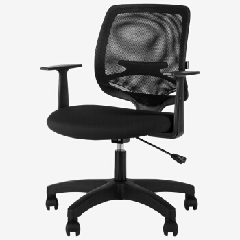 AURORA 震旦 电脑椅 职员办公椅 家用学生椅子 靠背椅 升降转椅 CELF黑色