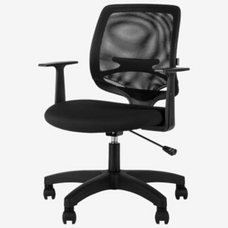 AURORA 震旦 电脑椅 职员办公椅 家用学生椅子 靠背椅 升降转椅 CELF黑色
