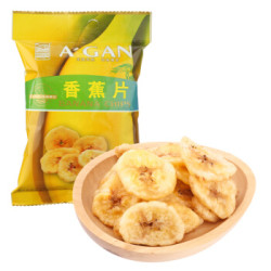 阿甘正馔 香蕉片60g  休闲蜜饯果干冻干燕麦搭档下午茶