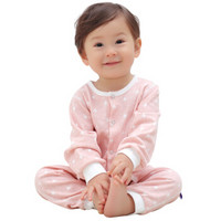 Elepbaby 象宝宝 婴儿连体衣 (小星星粉色、73码)
