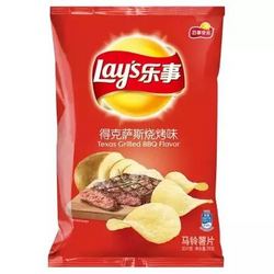 Lay's 乐事 薯片 得克萨斯烧烤味 70g *6件