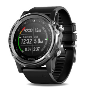 GARMIN 佳明 Descent Mk1 潜水电脑运动智能手表 Mk1潜水系列音通版 黑色/银白色