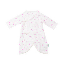 PurCotton 全棉时代 婴幼儿纱布蝶衣 (粉棉朵 、59/44 建议0-3个月 、1条装)