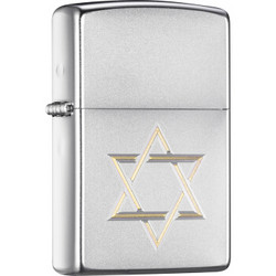 ZIPPO 之宝  205-C-000024 大卫之盾 双层雕刻 打火机