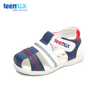 Teenmix 天美意 DX7169 儿童凉鞋 (深蓝、145)
