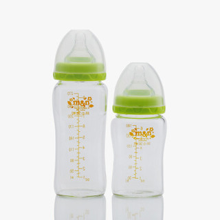 m&n bear 咪呢小熊 咪呢小熊奶瓶 (180ml 270ml、S、玻璃、宽口径)