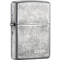 ZIPPO 之寶 打火機 仿古銀-商標 鐳射 121FBZL-A-000018