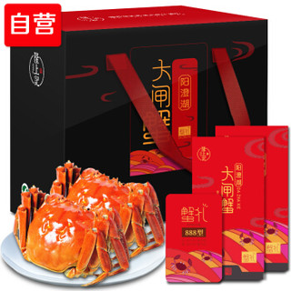 隆上記 阳澄湖大闸蟹礼券1888型 公4两母3两 4对8只
