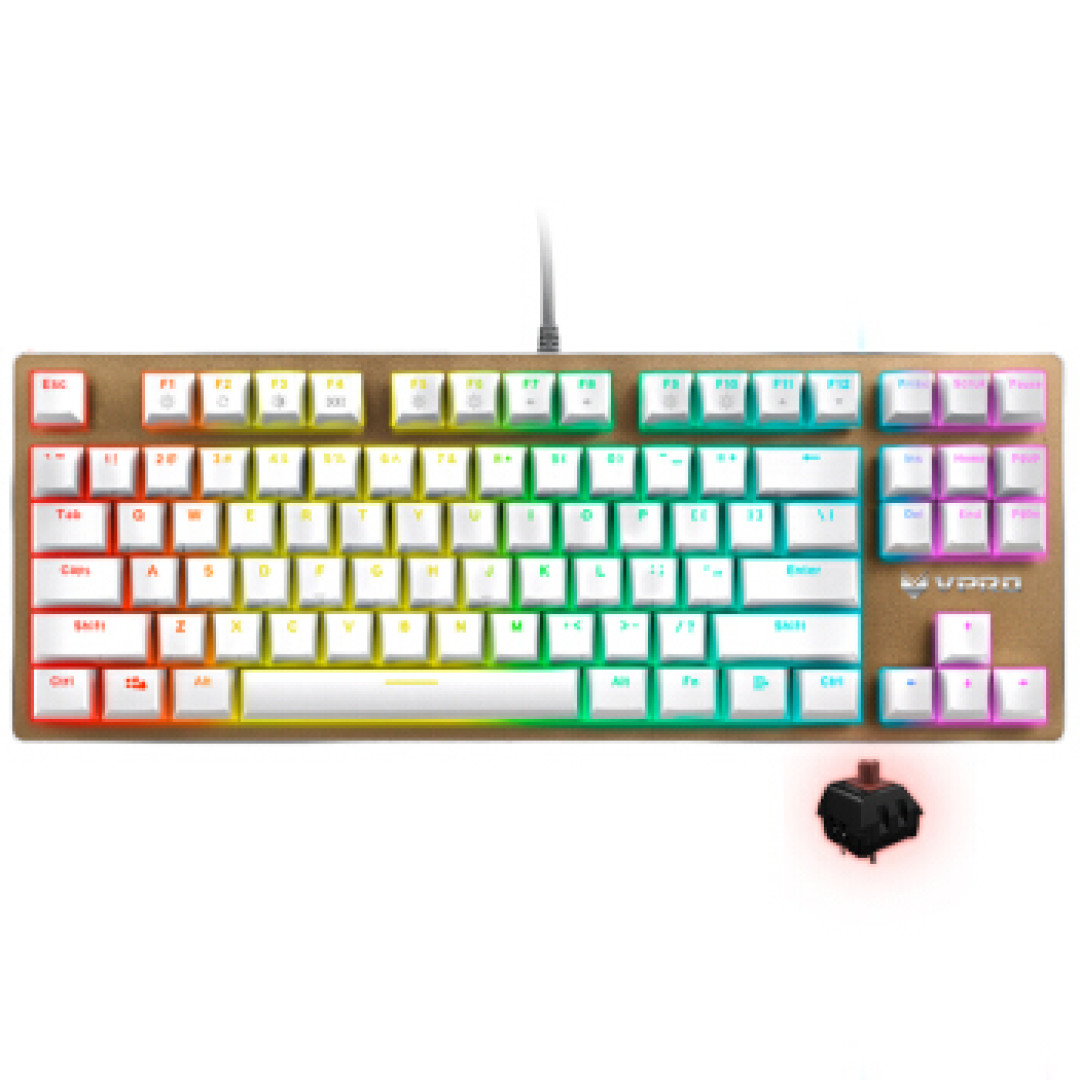 Rapoo 雷柏 V500RGB 青轴键盘晒单