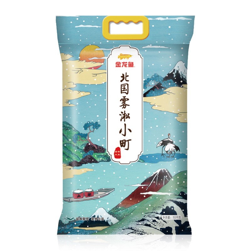 金龙鱼北国雾淞小町东北大米秋田小町10kg2件