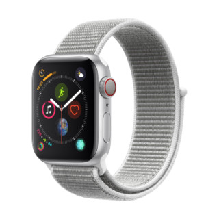 Apple Watch Series 4智能手表（GPS+蜂窝款 40毫米银色铝金属表壳 海贝色回环式运动表带 MTVC2CH/A)